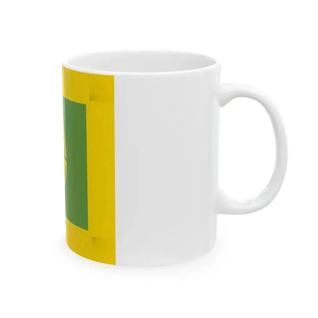 Flag of Haboro Hokkaido fringed (Japan) White Coffee Mug - Go Mug Yourself