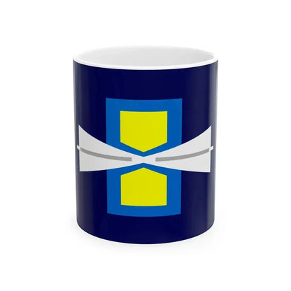 Flag of Hachirogata Akita (Japan) White Coffee Mug 11oz - Go Mug Yourself