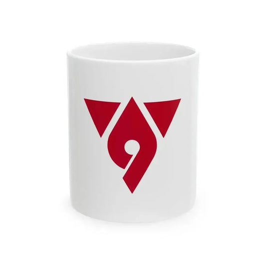Flag of Hadano Kanagawa (Japan) White Coffee Mug 11oz - Go Mug Yourself
