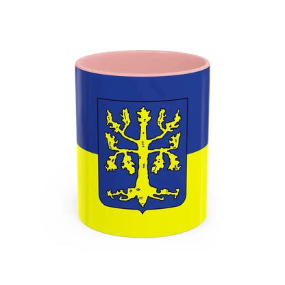 Flag of Hagen Germany - Accent Coffee Mug 11oz Pink - Go Mug Yourself
