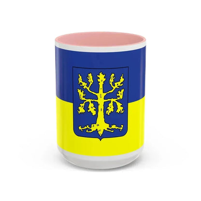 Flag of Hagen Germany - Accent Coffee Mug 15oz Pink - Go Mug Yourself