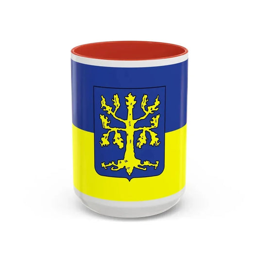 Flag of Hagen Germany - Accent Coffee Mug 15oz Red - Go Mug Yourself