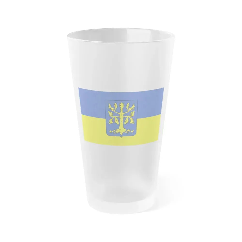Flag of Hagen Germany - Frosted Pint Glass 16oz 16oz Frosted - Go Mug Yourself