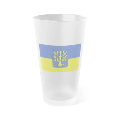 Flag of Hagen Germany - Frosted Pint Glass 16oz 16oz Frosted - Go Mug Yourself