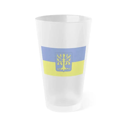 Flag of Hagen Germany - Frosted Pint Glass 16oz 16oz Frosted - Go Mug Yourself