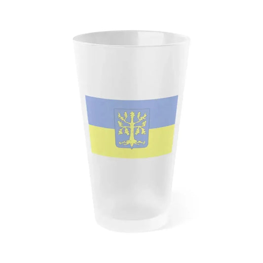 Flag of Hagen Germany - Frosted Pint Glass 16oz 16oz Frosted - Go Mug Yourself