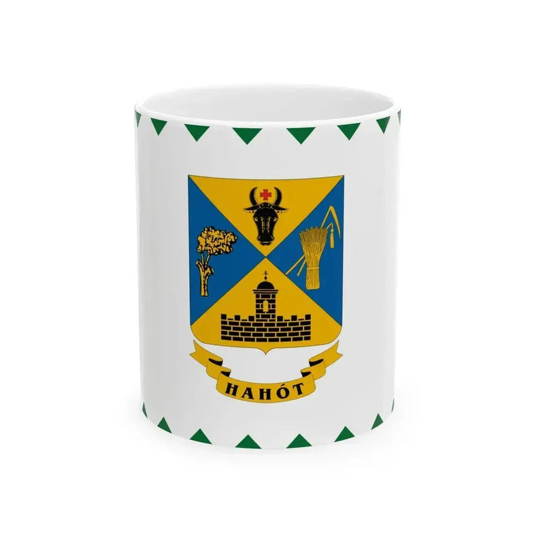 Flag of Hahot (Hungary) White Coffee Mug 11oz - Go Mug Yourself