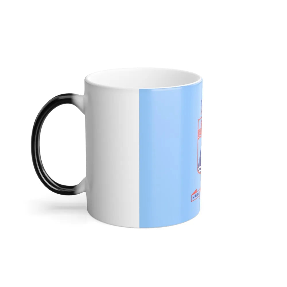 Flag of Haifa Israel - Color Changing Coffee Mug-Go Mug Yourself