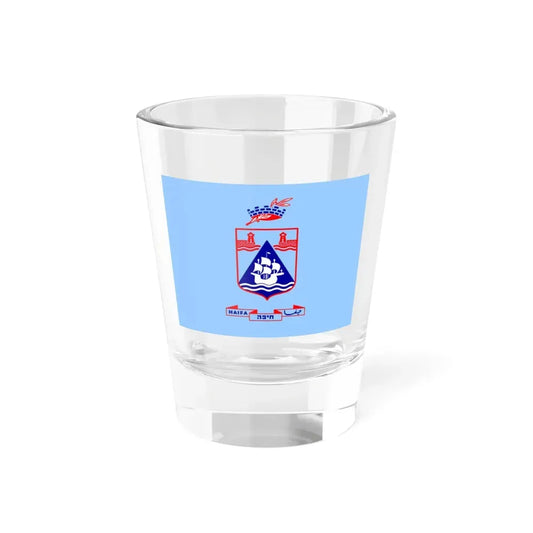 Flag of Haifa Israel - Shot Glass 1.5oz 1.5oz - Go Mug Yourself