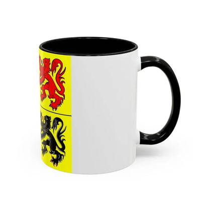 Flag of Hainaut Belgium - Accent Coffee Mug - Go Mug Yourself