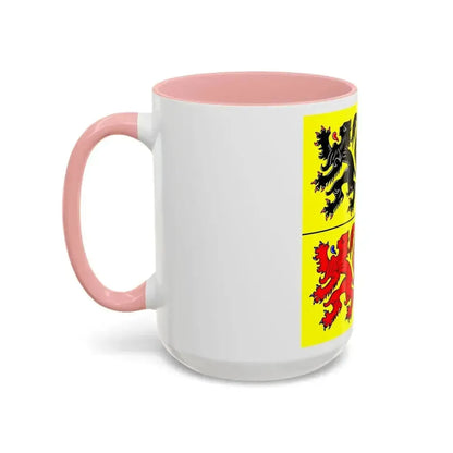 Flag of Hainaut Belgium - Accent Coffee Mug - Go Mug Yourself