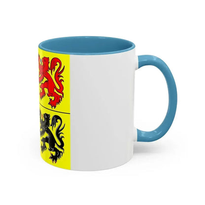 Flag of Hainaut Belgium - Accent Coffee Mug - Go Mug Yourself