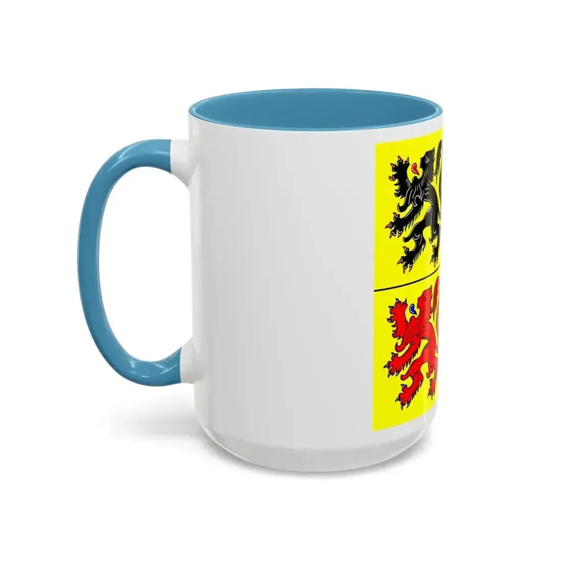Flag of Hainaut Belgium - Accent Coffee Mug - Go Mug Yourself
