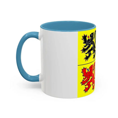 Flag of Hainaut Belgium - Accent Coffee Mug - Go Mug Yourself