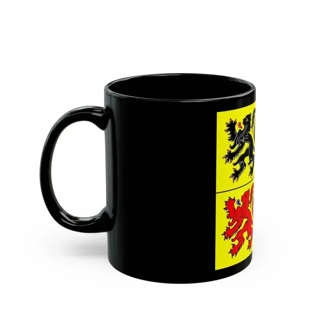 Flag of Hainaut Belgium - Black Coffee Mug - Go Mug Yourself