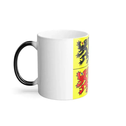 Flag of Hainaut Belgium - Color Changing Coffee Mug - Go Mug Yourself