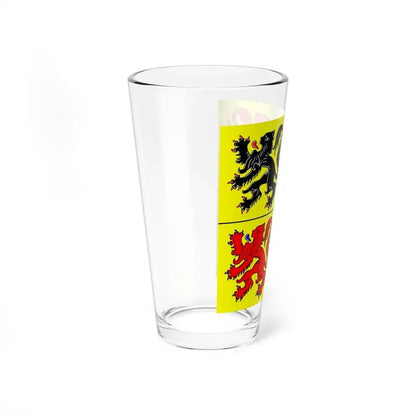 Flag of Hainaut Belgium - Pint Glass 16oz - Go Mug Yourself