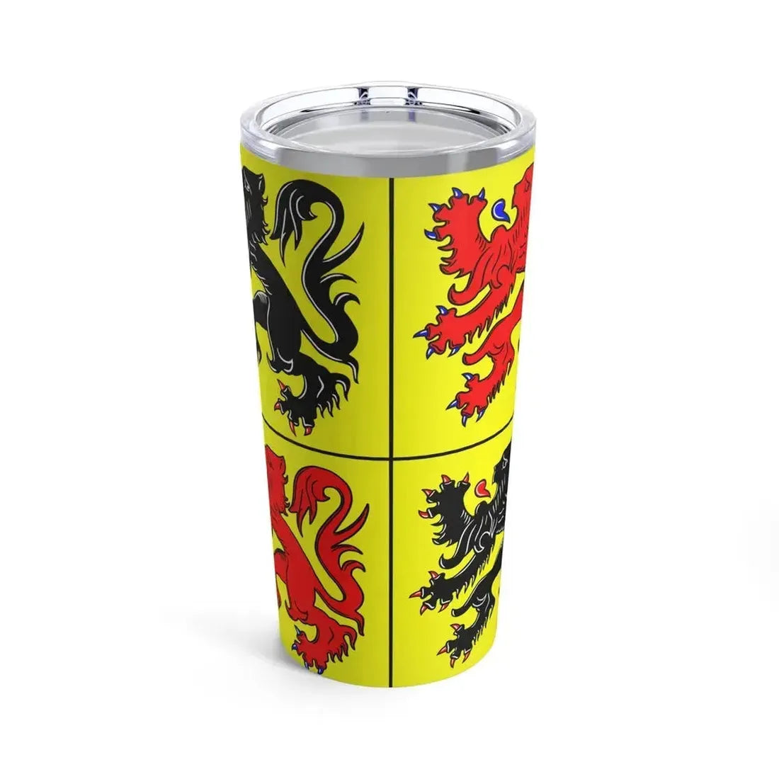 Flag of Hainaut Belgium - Tumbler 20oz 20oz - Go Mug Yourself