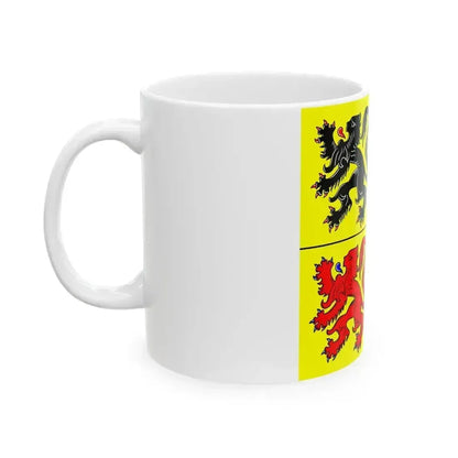 Flag of Hainaut Belgium - White Coffee Mug - Go Mug Yourself