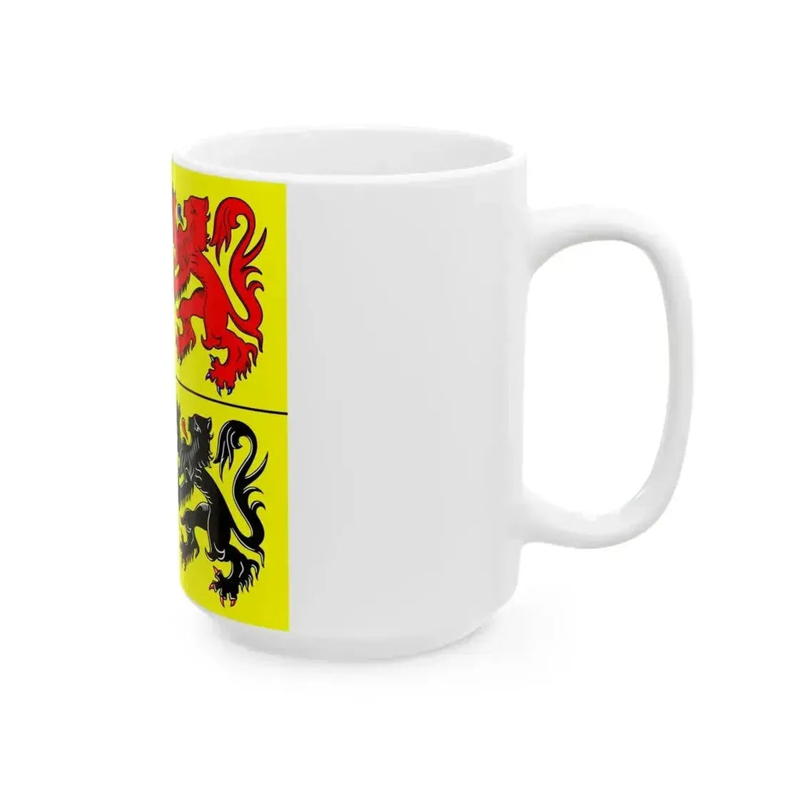 Flag of Hainaut (Belgium) White Coffee Mug - Go Mug Yourself