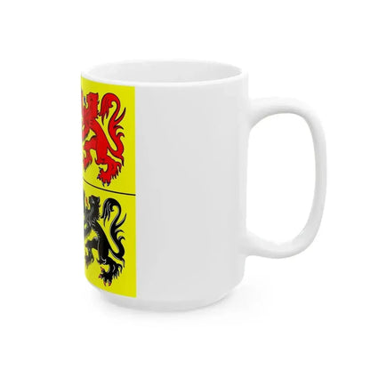 Flag of Hainaut (Belgium) White Coffee Mug - Go Mug Yourself