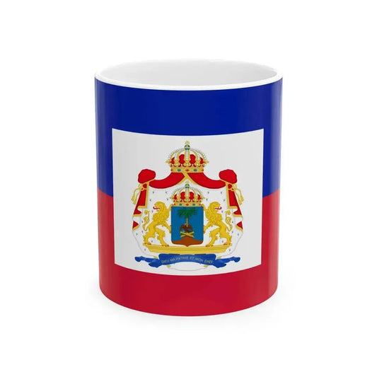 Flag of Haiti 1849-1859 (Haiti) White Coffee Mug 11oz - Go Mug Yourself