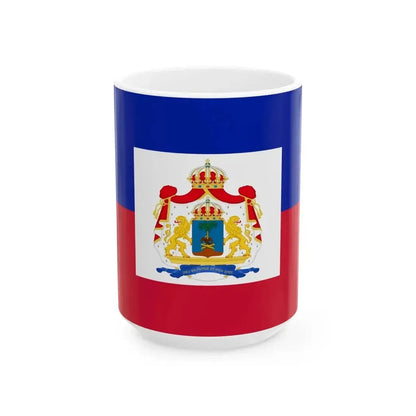 Flag of Haiti 1849-1859 (Haiti) White Coffee Mug 15oz - Go Mug Yourself