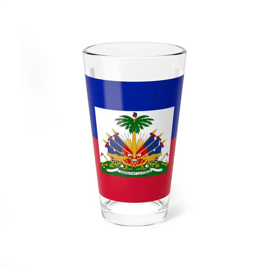Flag of Haiti 1859-1964 3-2 (Haiti) Pint Glass 16oz 16oz - Go Mug Yourself