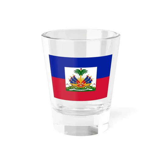 Flag of Haiti 1859-1964 3-2 (Haiti) Shot Glass 1.5oz 1.5oz - Go Mug Yourself