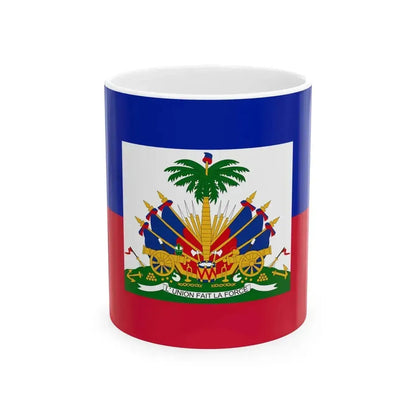 Flag of Haiti 1859-1964 3-2 (Haiti) White Coffee Mug 11oz - Go Mug Yourself