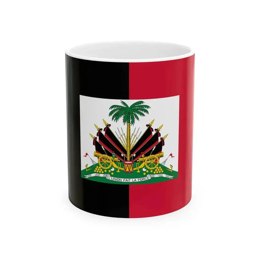 Flag of Haiti 1964-1986 3-2 (Haiti) White Coffee Mug 11oz - Go Mug Yourself