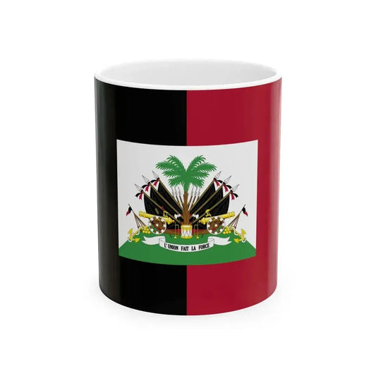 Flag of Haiti 1964-1986 - Alternative version (Haiti) White Coffee Mug 11oz - Go Mug Yourself