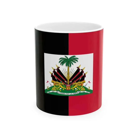 Flag of Haiti 1964-1986 (Haiti) White Coffee Mug 11oz - Go Mug Yourself