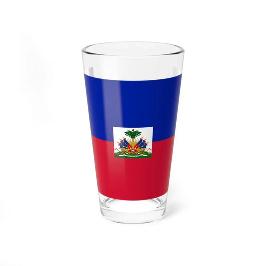 Flag of Haiti 3-2 (Haiti) Pint Glass 16oz 16oz - Go Mug Yourself