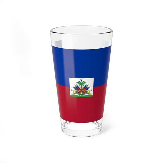 Flag of Haiti alternative version (Haiti) Pint Glass 16oz 16oz - Go Mug Yourself