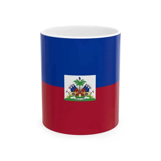 Flag of Haiti alternative version (Haiti) White Coffee Mug 11oz - Go Mug Yourself