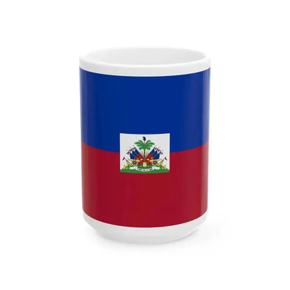 Flag of Haiti alternative version (Haiti) White Coffee Mug 15oz - Go Mug Yourself
