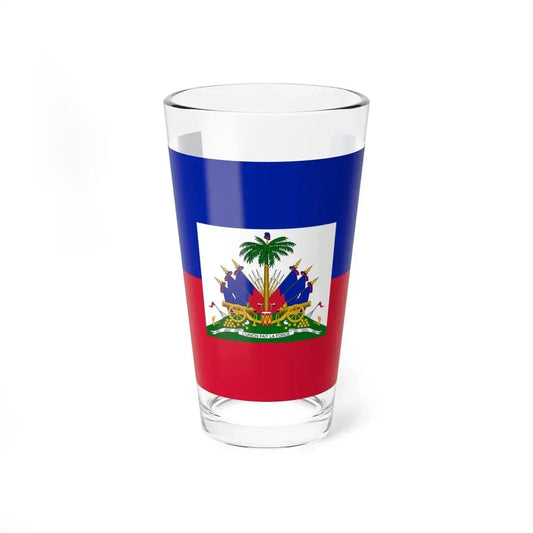 Flag of Haiti (Haiti) Pint Glass 16oz 16oz - Go Mug Yourself