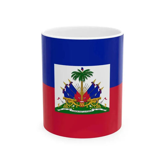 Flag of Haiti (Haiti) White Coffee Mug 11oz - Go Mug Yourself