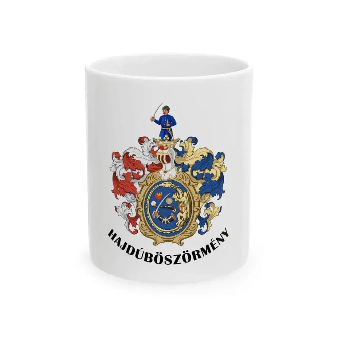 Flag of Hajduboszormeny (Hungary) White Coffee Mug 11oz - Go Mug Yourself