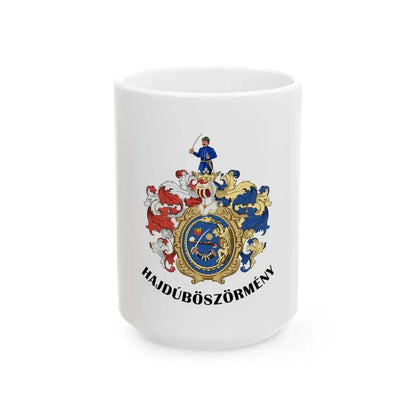 Flag of Hajduboszormeny (Hungary) White Coffee Mug 15oz - Go Mug Yourself