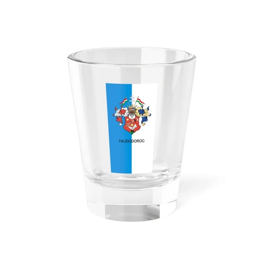 Flag of Hajdudorog vertical (Hungary) Shot Glass 1.5oz 1.5oz - Go Mug Yourself