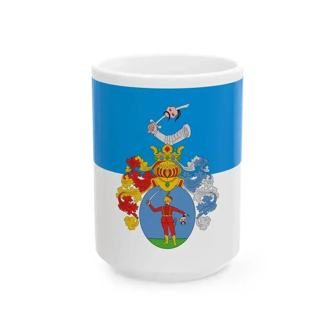 Flag of Hajdunanas (Hungary) White Coffee Mug 15oz - Go Mug Yourself