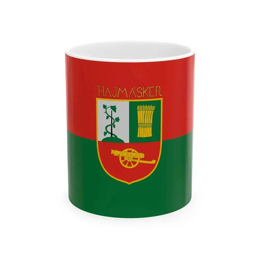 Flag of Hajmasker (Hungary) White Coffee Mug 11oz - Go Mug Yourself