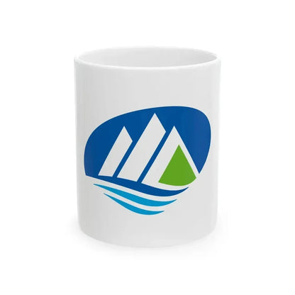 Flag of Hakusan Ishikawa (Japan) White Coffee Mug 11oz - Go Mug Yourself