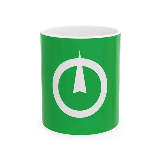 Flag of Hakusan Mie (Japan) White Coffee Mug 11oz - Go Mug Yourself