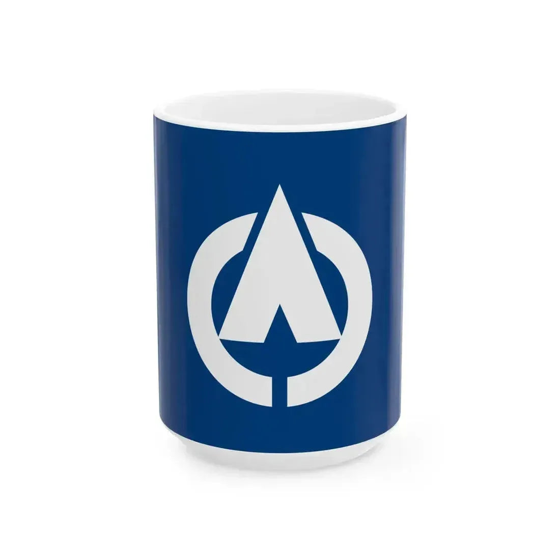 Flag of Hakusui Kumamoto 1972-2005 (Japan) White Coffee Mug 15oz - Go Mug Yourself