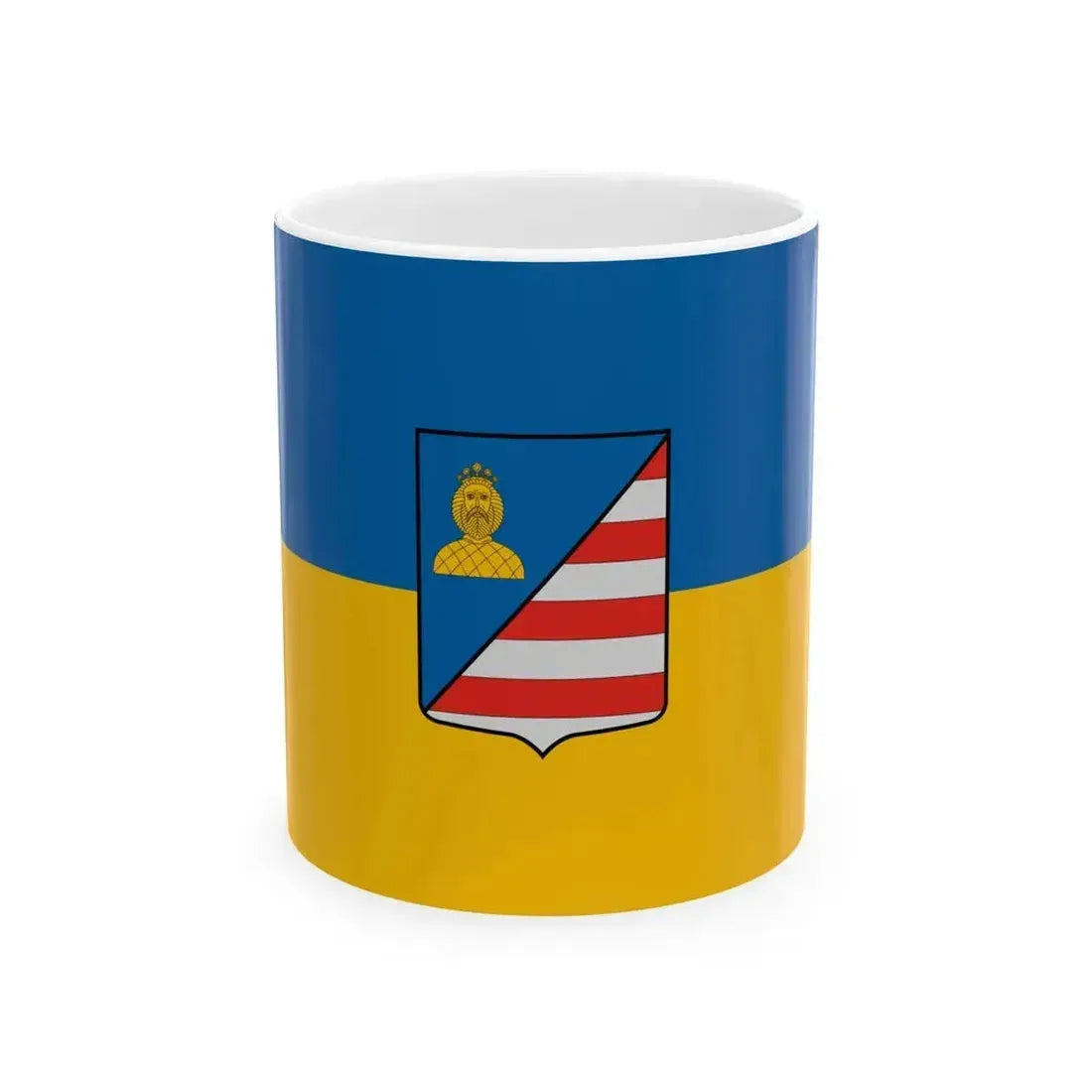 Flag of Halasztelek (Hungary) White Coffee Mug 11oz - Go Mug Yourself