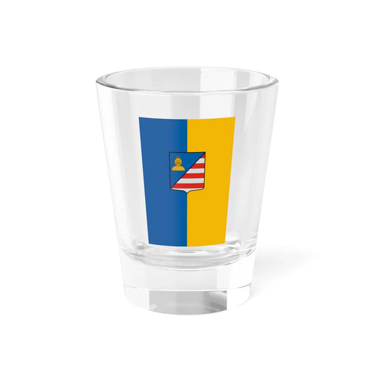 Flag of Halasztelek vertical (Hungary) Shot Glass 1.5oz 1.5oz - Go Mug Yourself