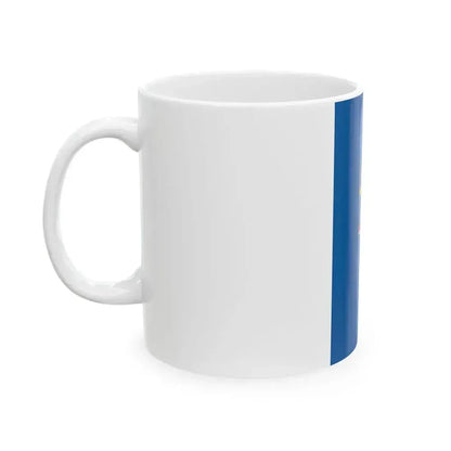Flag of Halasztelek vertical (Hungary) White Coffee Mug - Go Mug Yourself